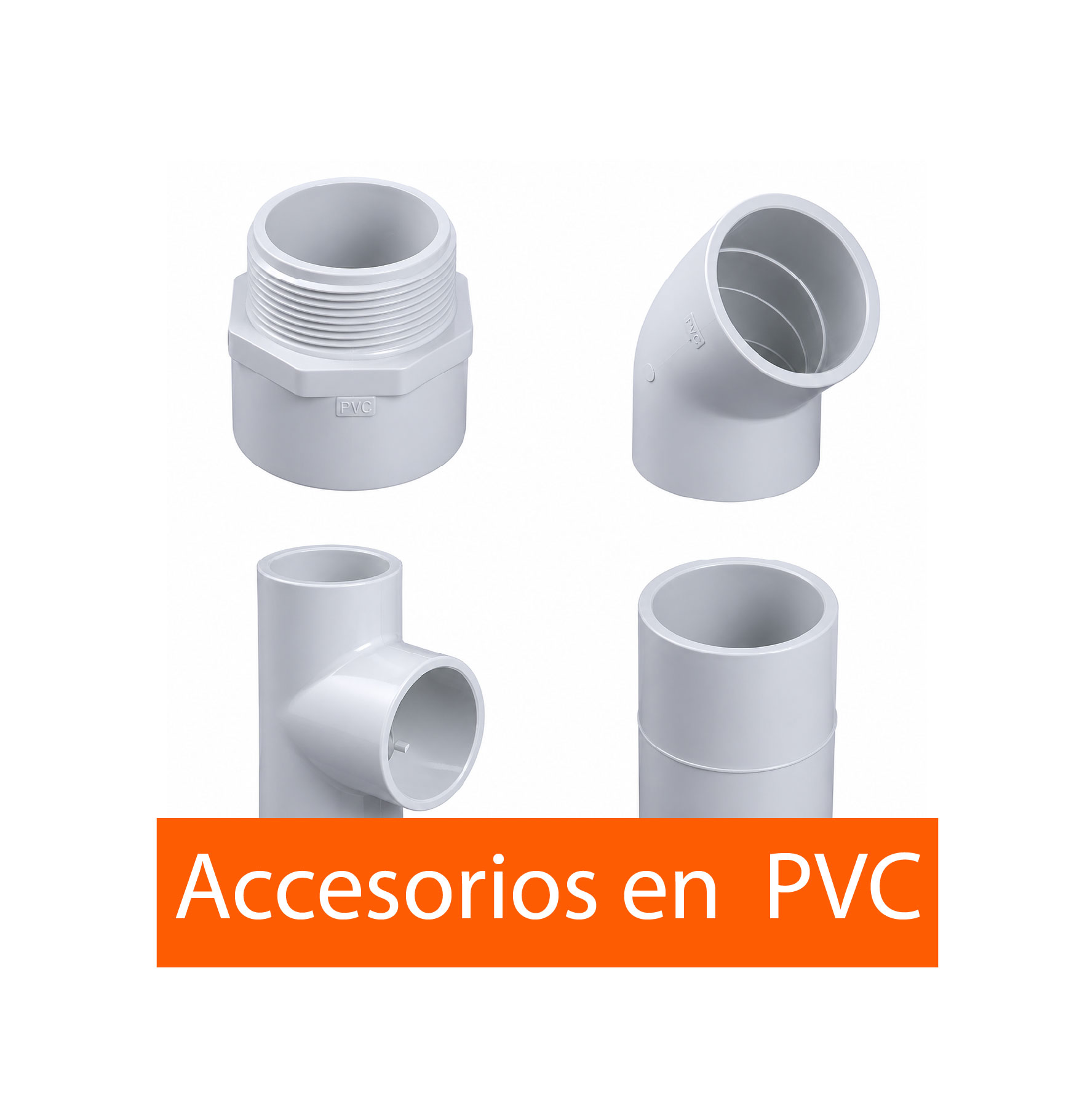 accesorios en pvc